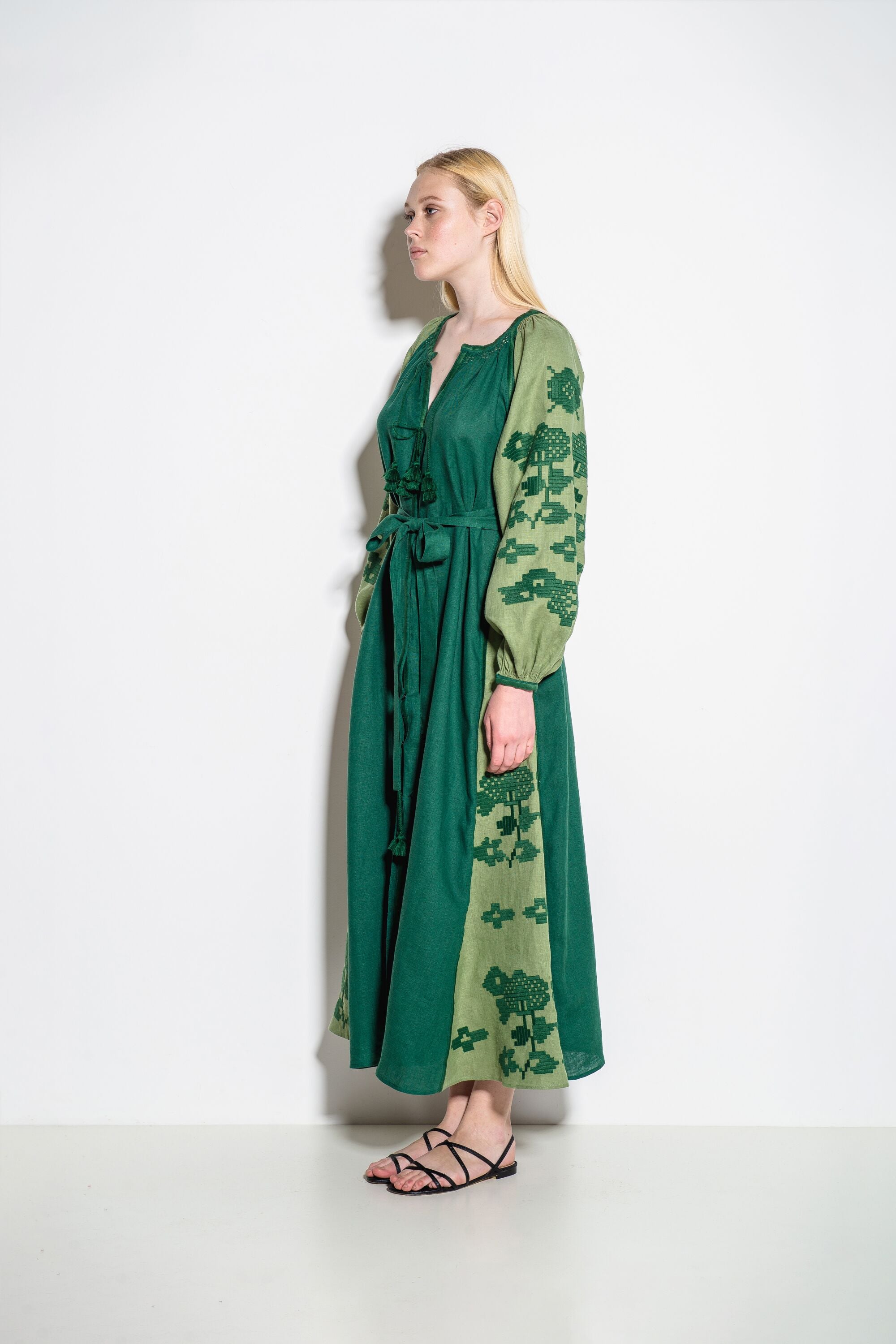 Laila Maxi Dress in Green