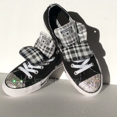 Bling Converse Sneakers - Checkerboard | Jezelle.com – Jezelle Designs
