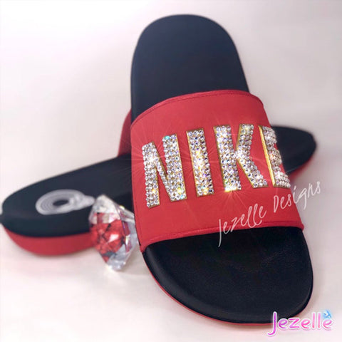 Womens Nike Blinged Out Sliders