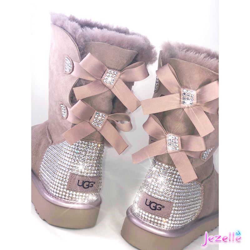 uggs with swarovski crystals bow