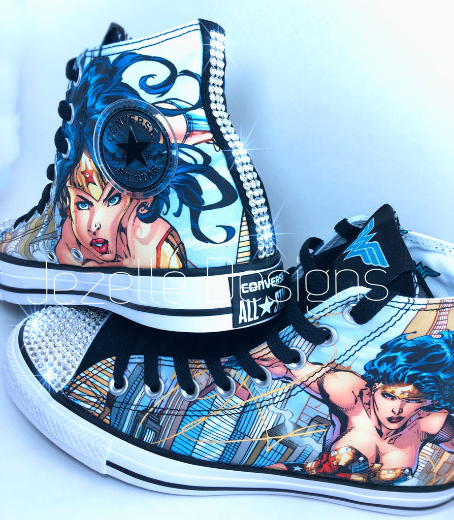 Wonder Woman Converse w/ Swarovski 