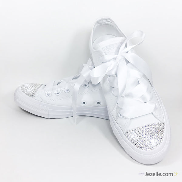 Bling Bridal Converse with Ultra Premium Crystals - Jezelle.com