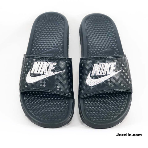 bling nike slides