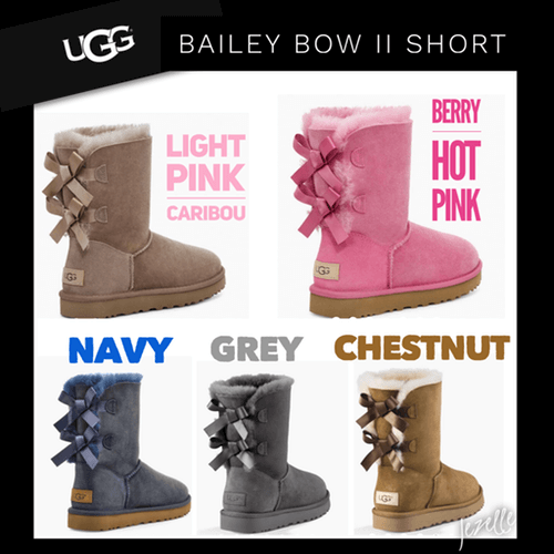 light pink uggs with bows