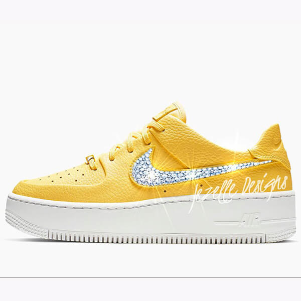 air force 1 purple and gold
