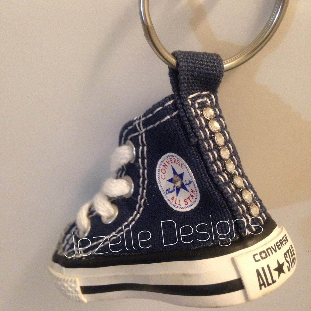 purple converse keychain