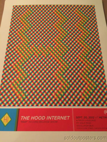 The Hood Internet - 2014 Delicious Design poster print Chicago, IL Metro