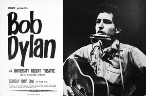 Bob Dylan - 1963 University Regent Theatre poster Syracuse New York CORE 1st - Sold Out Posters - Syracuse Poster