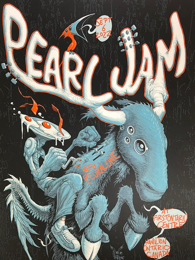 2022 Pearl Jam Hamilton 9/6 Event Poster