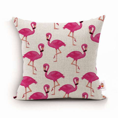 Pink Flamingos Cushion