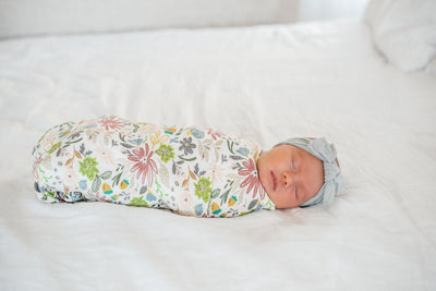 olive swaddle blanket