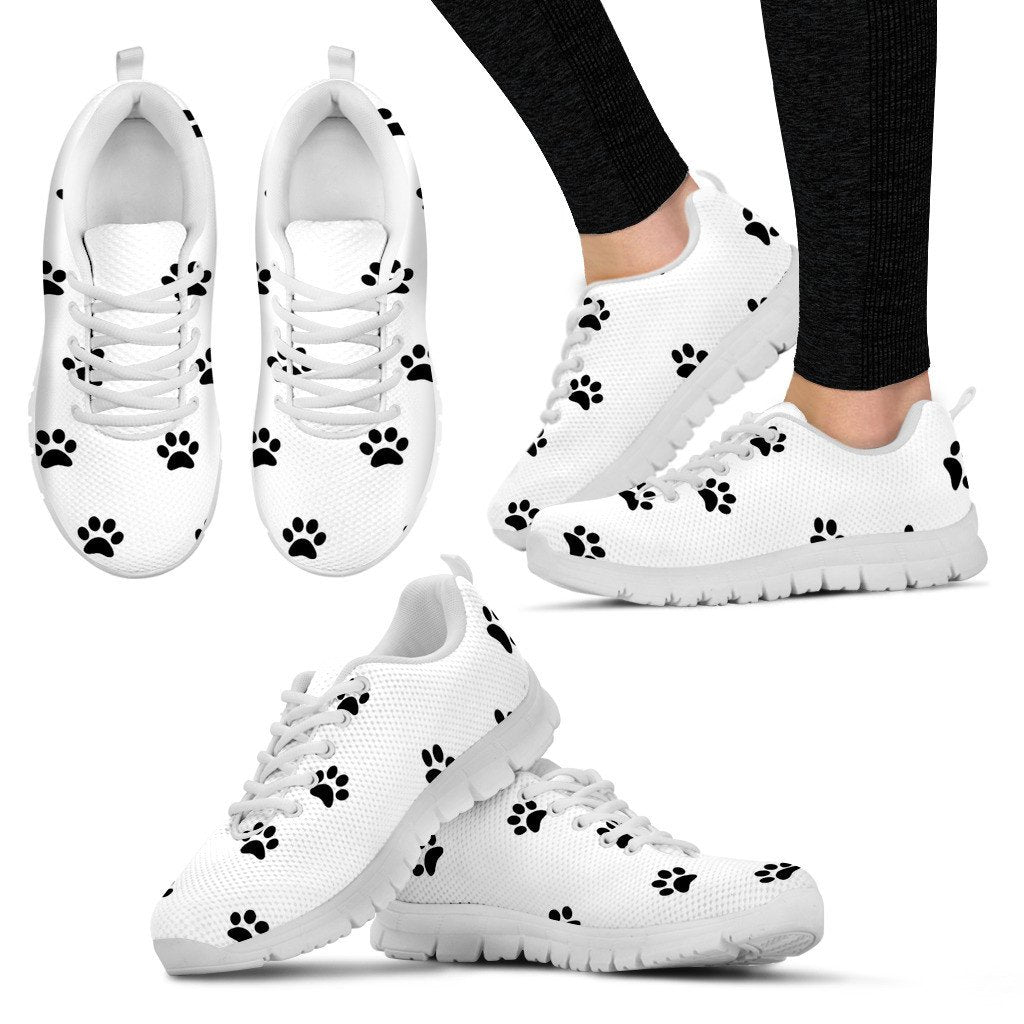 dog paw print sneakers