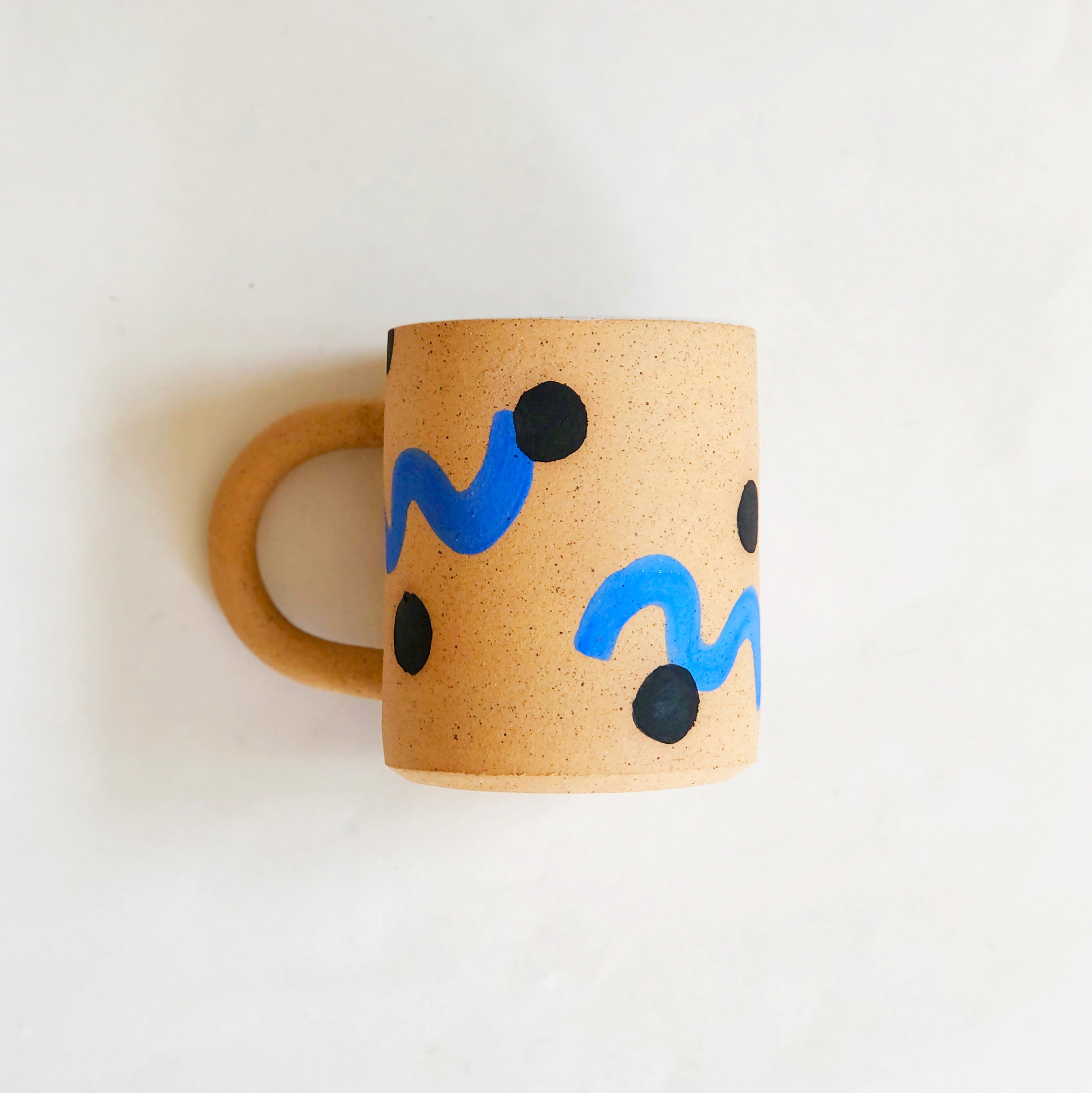 Polka Dots over Shapes Mug