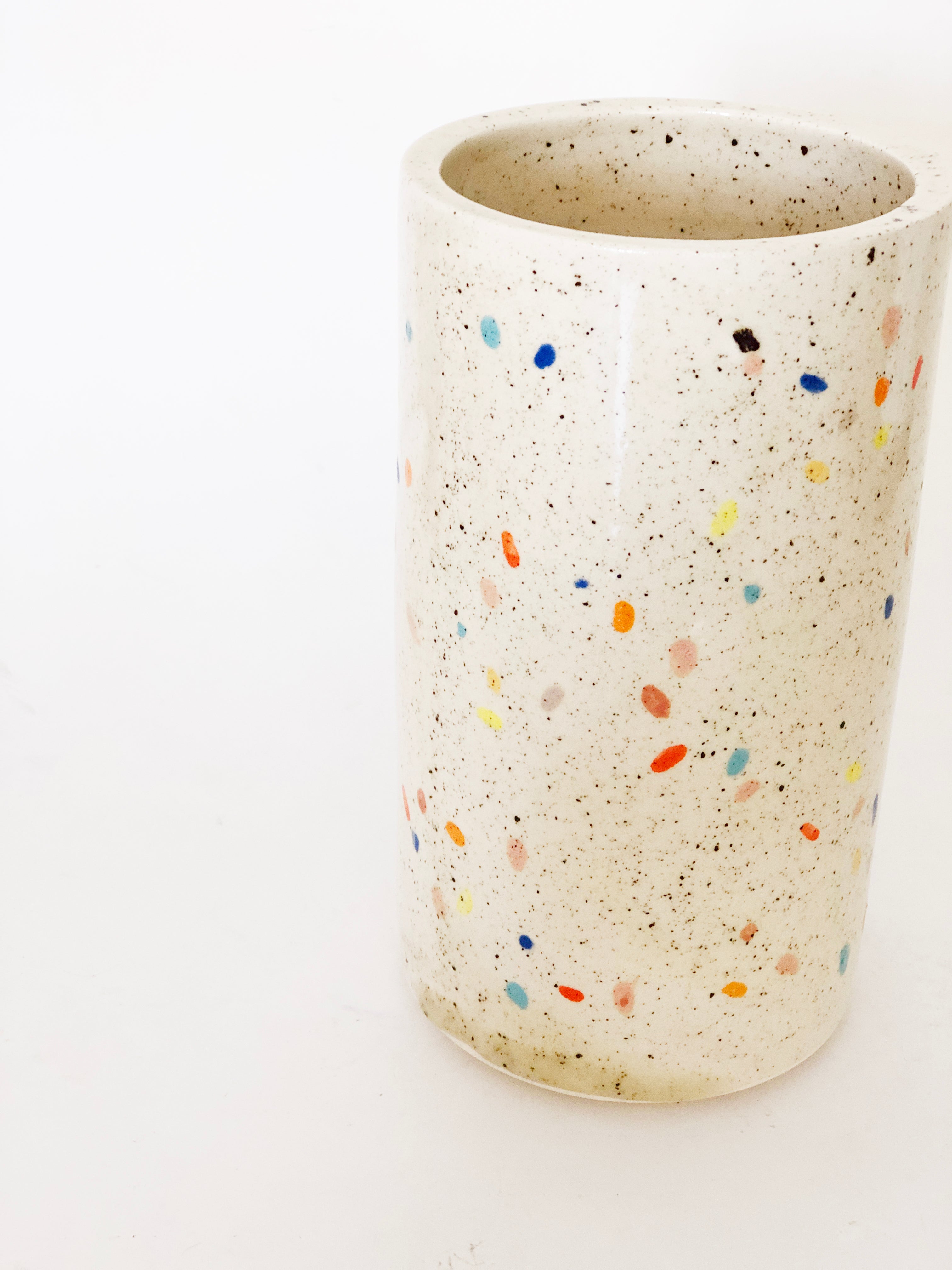 Double Sprinkles Tall Vase