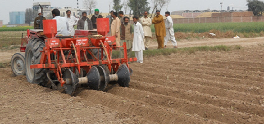 Bed preparation fro drip irrigation