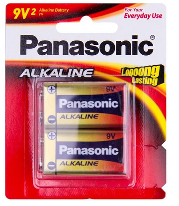 Panasonic Alkaline 9v battery 6LR61T/1B