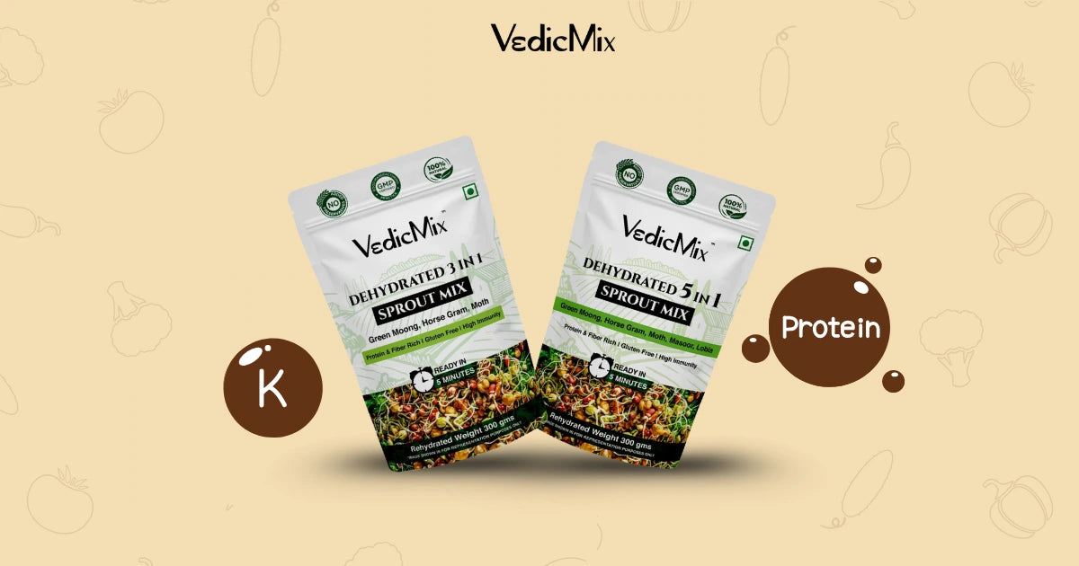 Types of Dehydrated Sprout Mixes by VedicMix