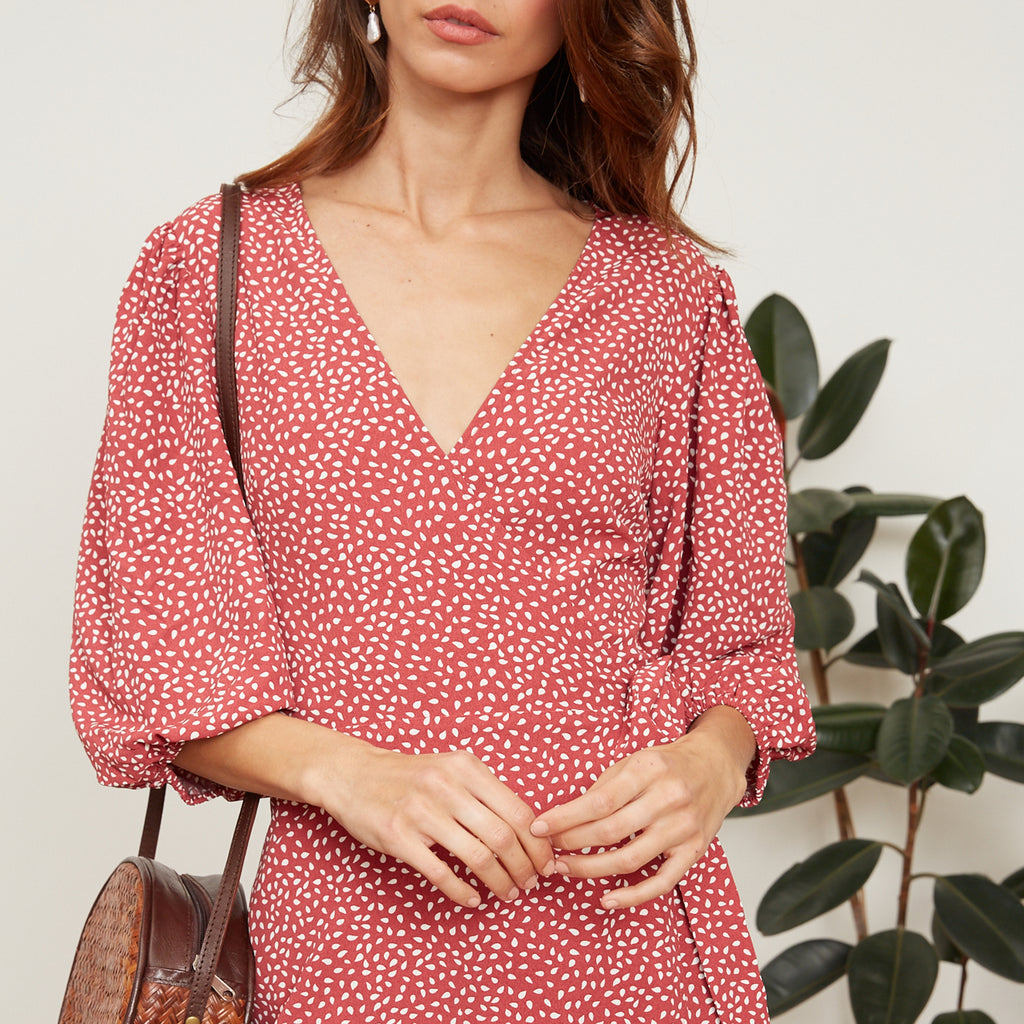 lucy paris wrap dress