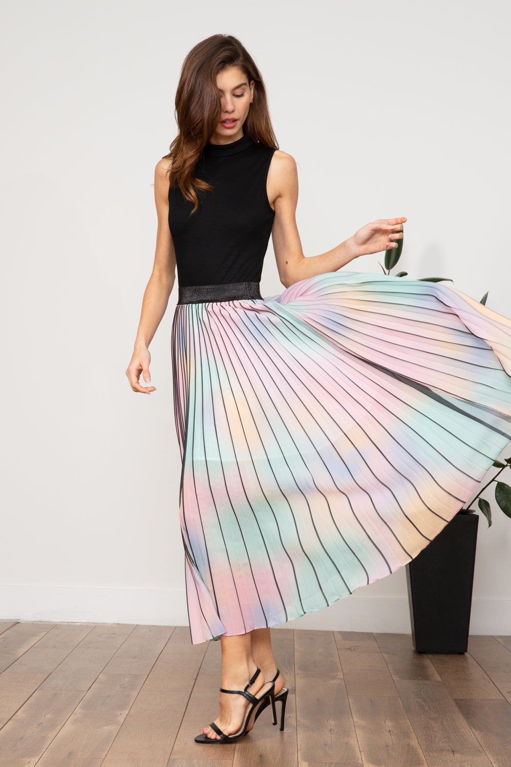 LUCY PARIS - Bernice Rainbow Skirt 