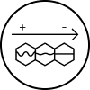 A simple line drawing of a flipped cup.