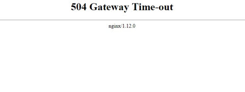 504  gateway timeout