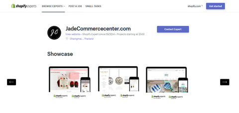 รับทำเว็บ Shopify Thailand ตั้งผู้เชี่ยวชาญด้านการตลาด