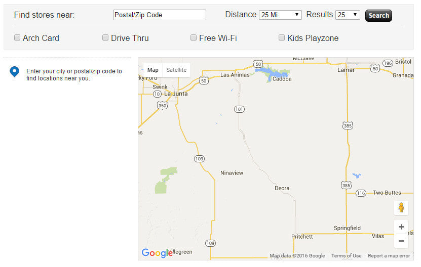 Store locator for Shopify setup service.