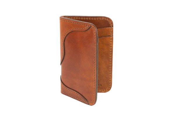 Brown Vertical Leather Wallet | Vertical Card Holder Wallet– Stock