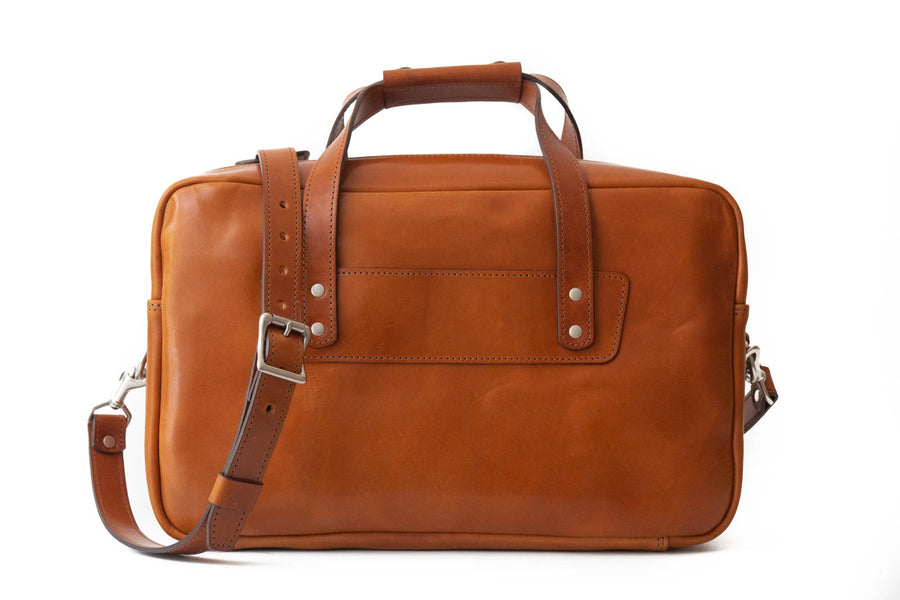 Men's Brown Western Leather Briefcase | Stock and Barrel