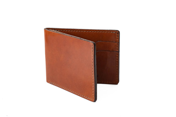 Leather Billfold Wallet - Brown, Brown