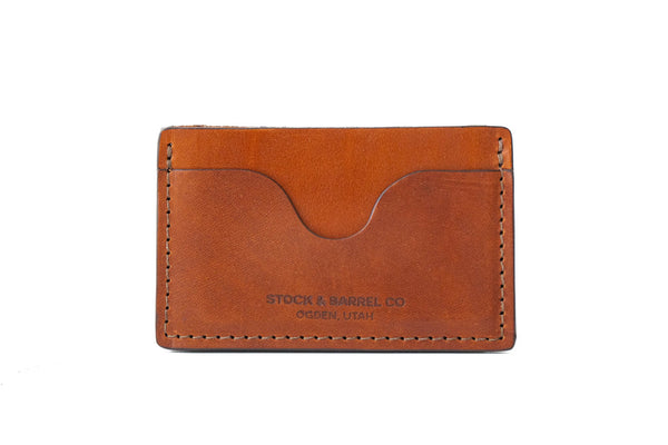 schreeuw Gelovige een vergoeding Men's Brown Leather Credit Card Holder | Stock and Barrel
