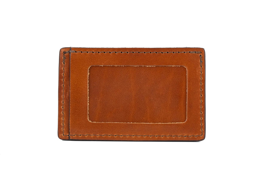 Men's Brown Leather Credit Card Holder | Stock and Barrel