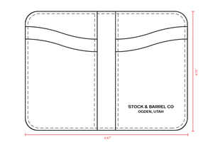 Men's Leather Wallet Pattern | Vertical Wallet Template– Stock and Barrel