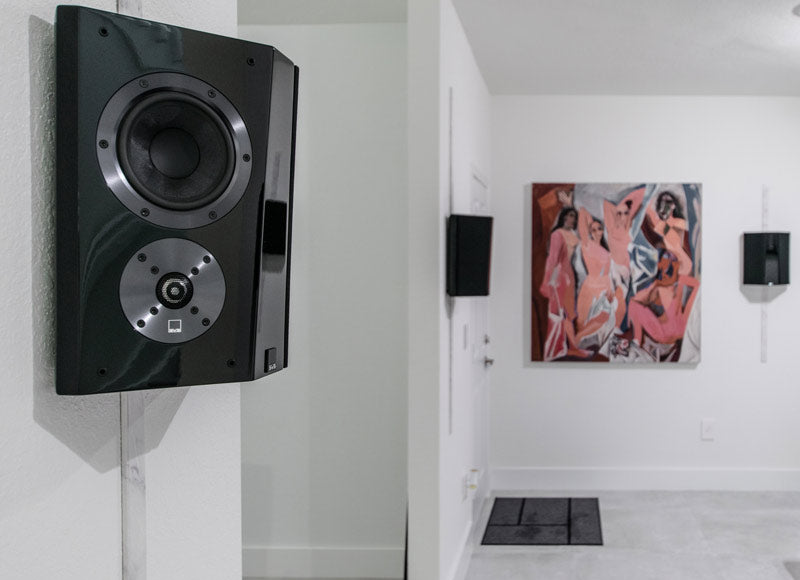 How to hide wall mounted speaker wires in your apartment for under $3 