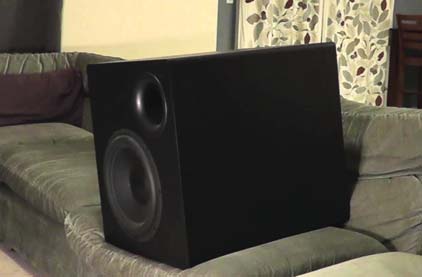 Subwoofer on Couch