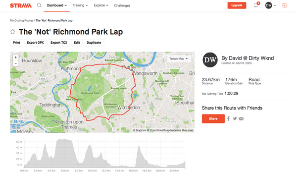 Richmond Park cycling routes
