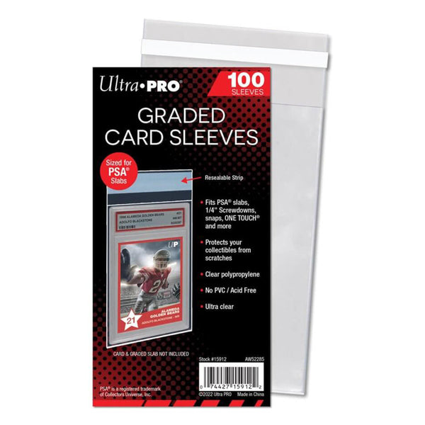 Ultra Pro 100 Pcs Soft Card Sleeves, 2 5/8 x 3 5/8-Inches