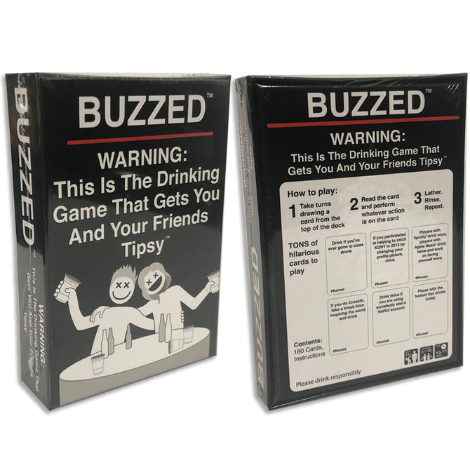 buzzed drinking game printable