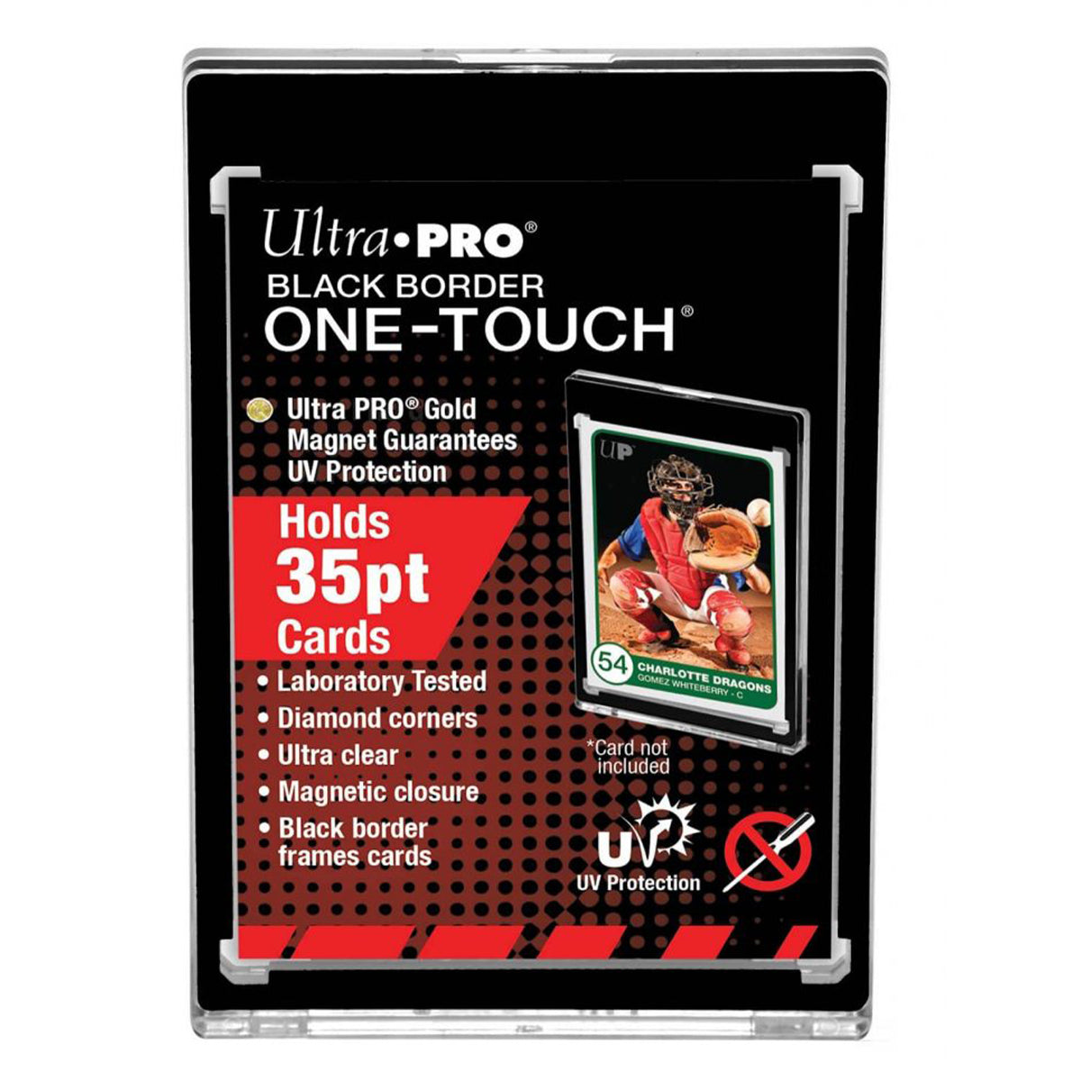 ULTRA PRO ONE TOUCH - 35PT BLACK BORDER w/Magnetic Closure