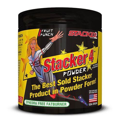 Stacker 4 Powder, Fruit Punch - 150 grams - 1