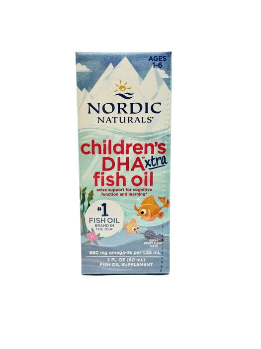 Children's DHA Xtra Fish Oil, 880mg Berry Punch - 60 ml. - 1