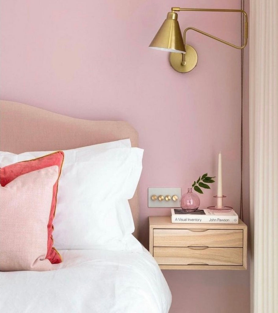 headboard pink bedroom