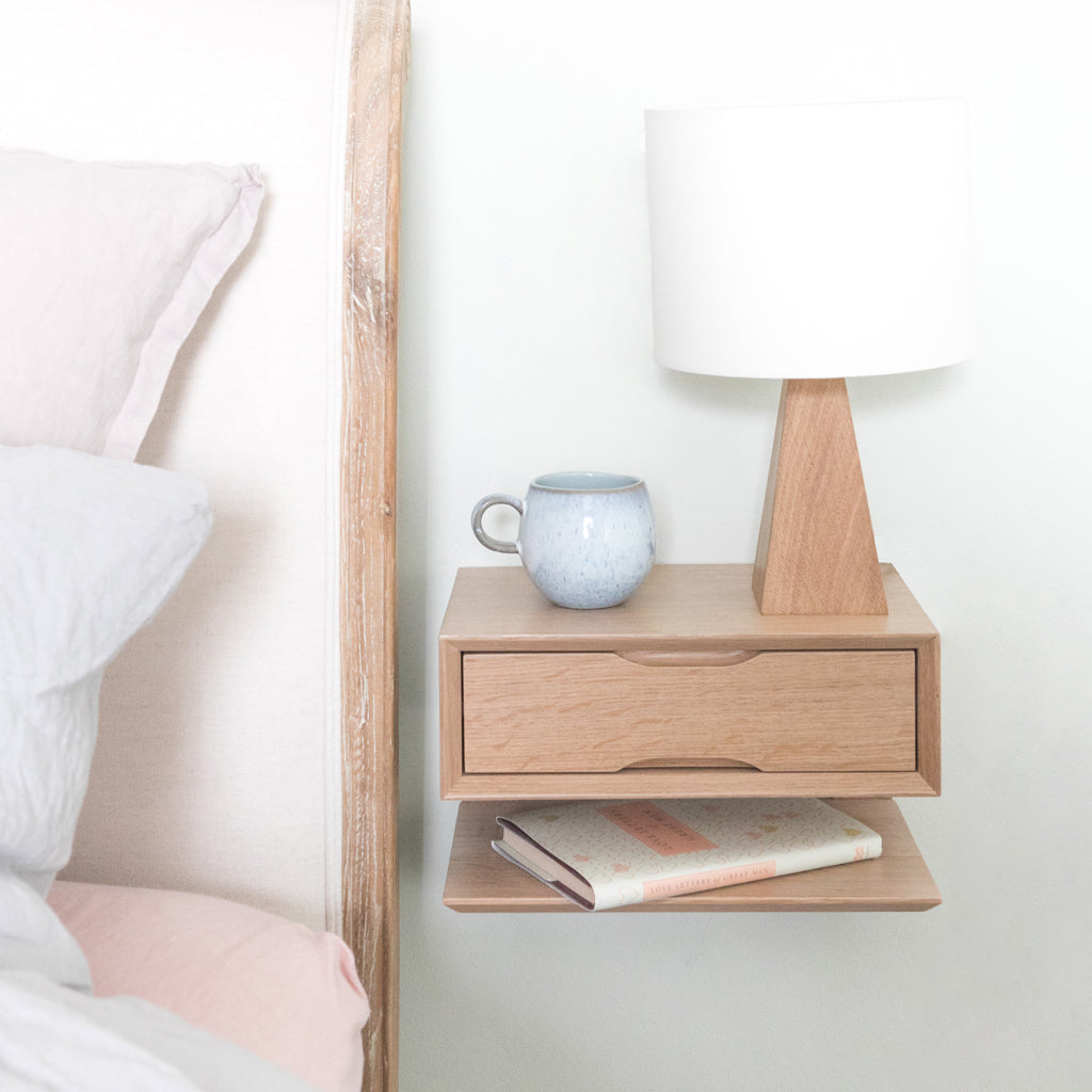 floating_bedside_oak_drawer_and_shelf