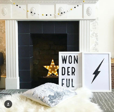 instagram interior design inspiration - little house in London fireplace