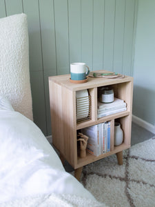 white nightstand bookcase