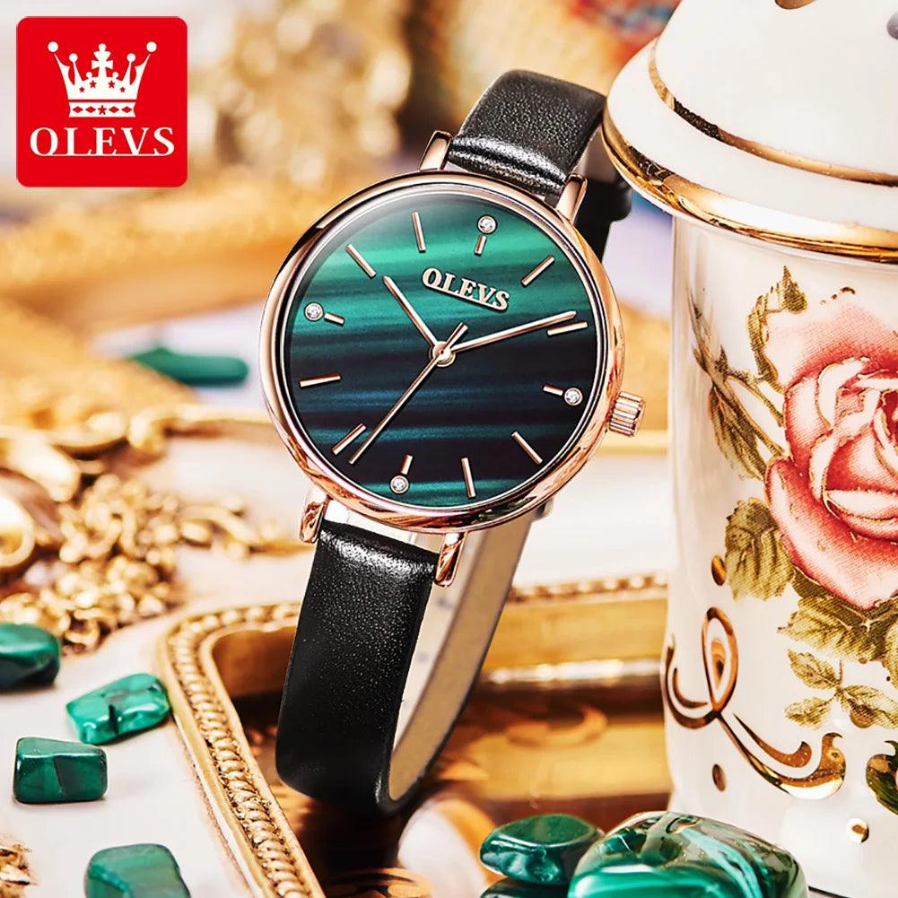OLEVS Relógio Feminino Ultra Fino – Estilo e Conforto - Frete Grátis + Brinde - Sundian