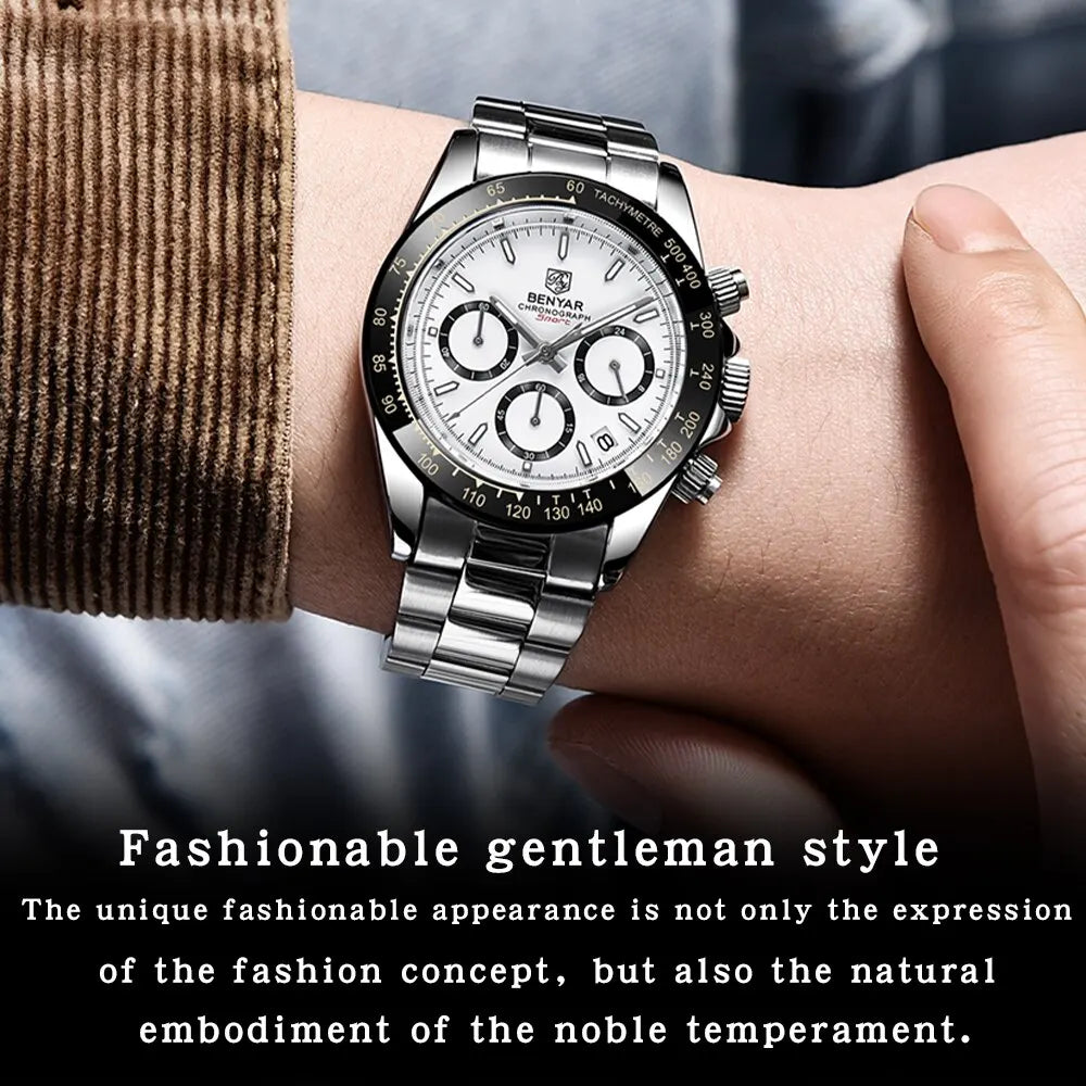 BENYAR Original Men's Waterproof Quartz Watch - Free Shipping + Gift - Sundian