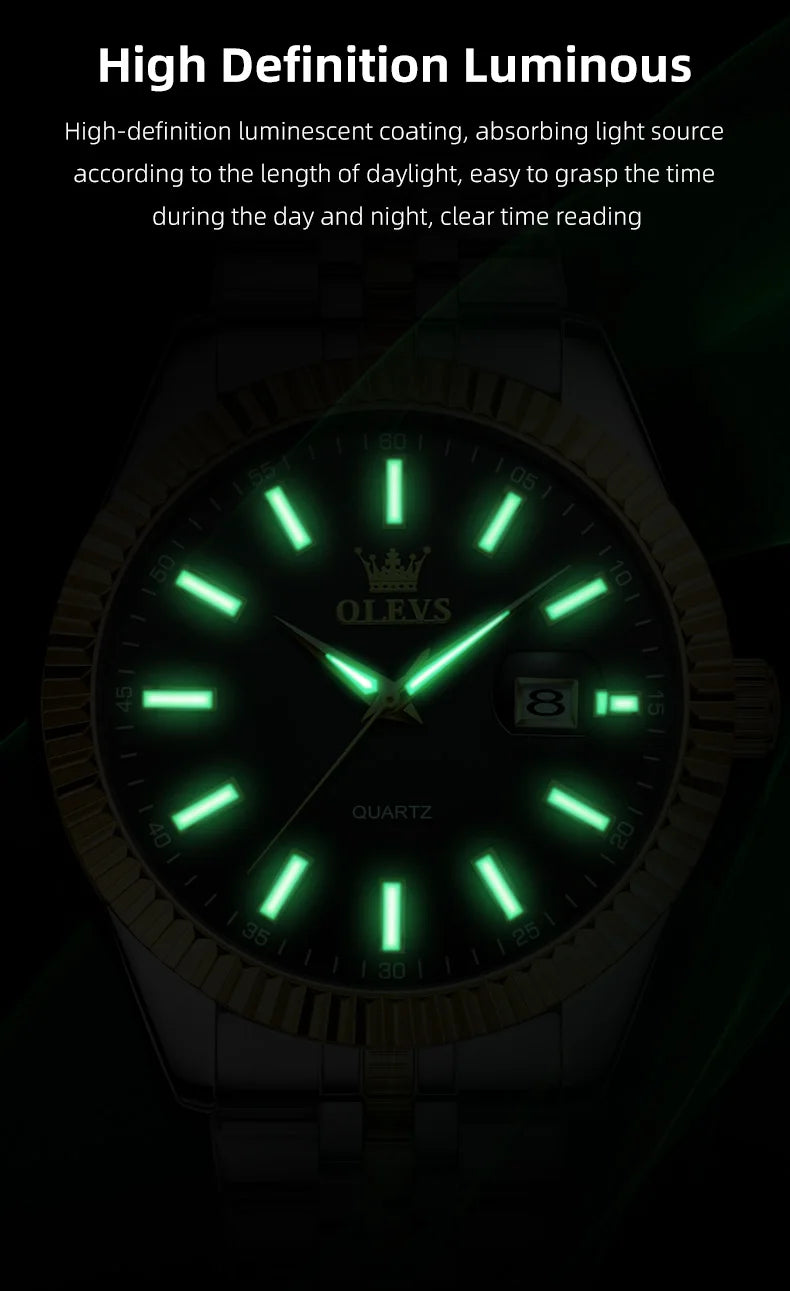 OLEVS Original Men's Waterproof Quartz Watch - Free Shipping + Gift - Sundian