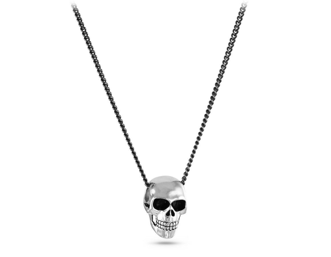 Small Skull Necklace in Silver by Lost 