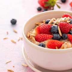 Oatmeal bowl with added protein